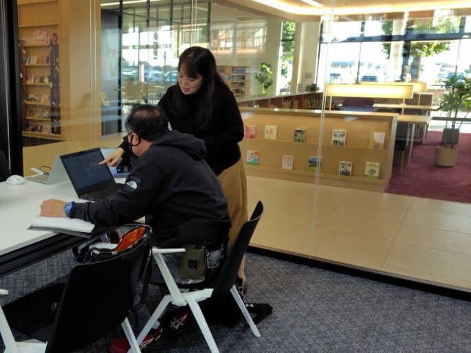 真岡市主催で観光振興の一環として市内事業者の情報発信力を高めるためのGoogleビジネスプロフィール個別相談会の様子