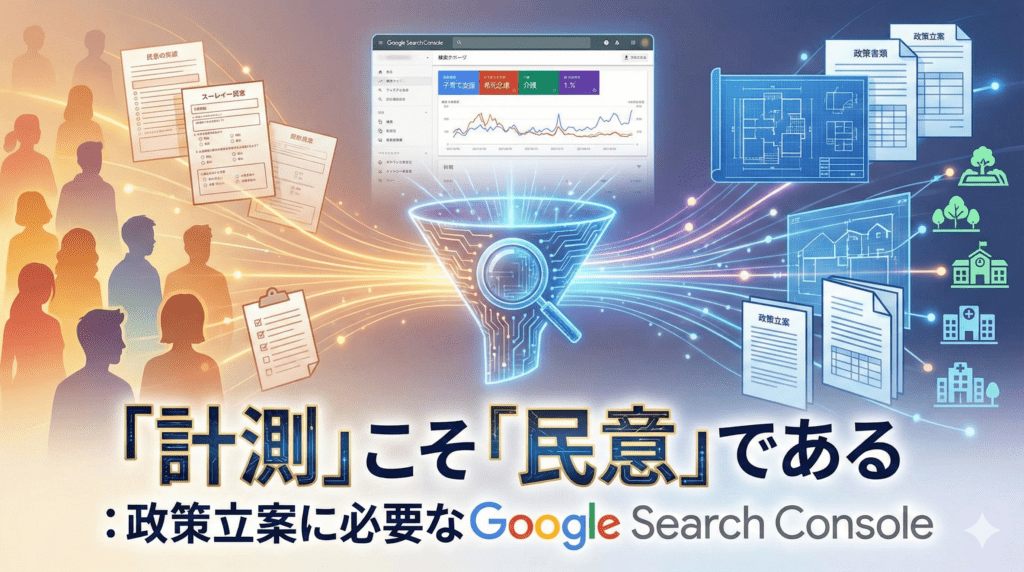 「計測」こそ「民意」である：政策立案に必要なGoogle Search Console